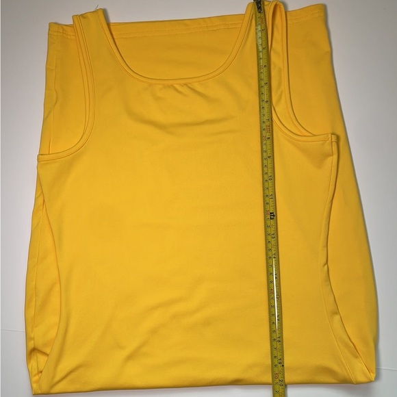 Yellow Tank top soft lounge pencil body con dress SzL - Picture 8 of 11